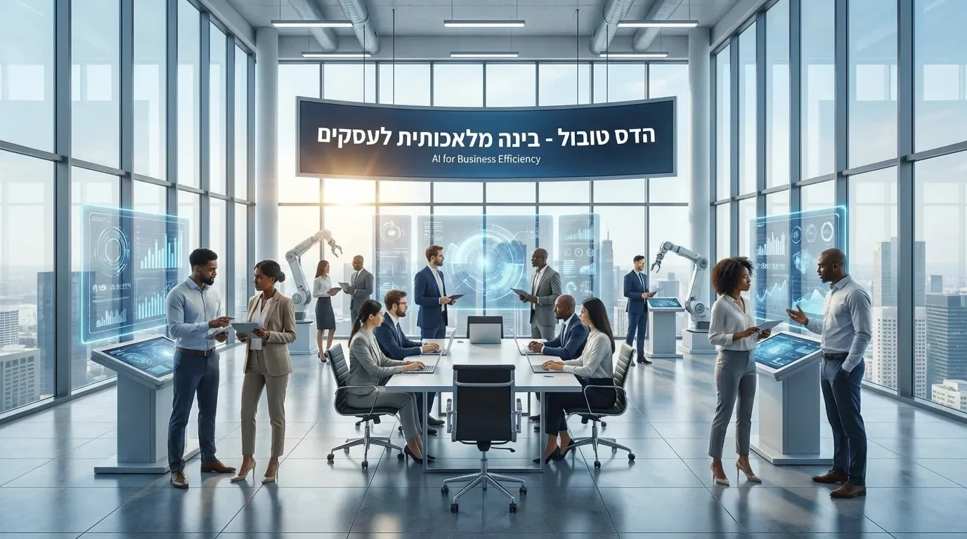 ייעוץ בינה מלאכותית לעסקים - סביבת עבודה טכנולוגית מתקדמת